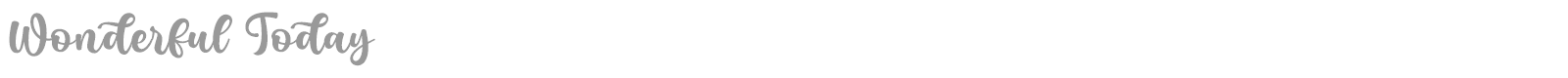 Wonderful Today font preview